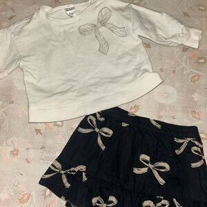 Carter's White Bow Design Top